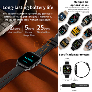 ODM 2.01 pouces TFT montre intelligente pour femmes hommes BT appelant plein écran tactile COF corps en alliage de Zinc application multilingue - Product Image 6