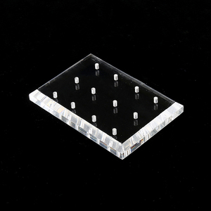 Acrylic <b>Square</b> Nail <b>Drill</b> <b>Bit</b> Holder Portable Transparent Display Board Salon Manicure Nail Art Storage Organizer Tool Stand - Product Image 3