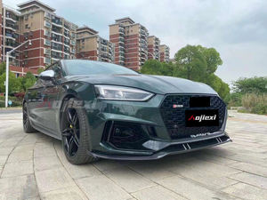 Alerón Delantero de Fibra de Carbono Estilo <span class=keywords><strong>ABT</strong></span> para Audi B9 <span class=keywords><strong>A5</strong></span> S5 RS5 SLine 2017-2019, Divisor Delantero de Carbono, Kit de Carrocería - Product Image 3