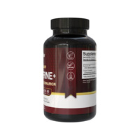 Capsules végétaliennes OEM de berbérine HCl, 120 unités, 1200 mg par portion, cannelle de Ceylan, équilibre métabolique quotidien, complément nutritionnel végétal