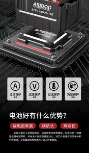 OJOJ <span class=keywords><strong>Batterie</strong></span> au lithium 24V 1200mAh 120W <span class=keywords><strong>Tondeuse</strong></span> à gazon sans fil portable Coupe-herbe électrique Trois types de scie Industriel DIY Sans fil - Product Image 2