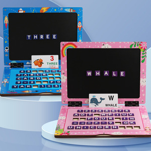 Montessori 2 <span class=keywords><strong>in</strong></span> 1 taccuino <span class=keywords><strong>in</strong></span> legno di apprendimento della scheda numero alfabeto parole puzzle educativo precoce tablet giocattoli per bambini ragazzi ragazze - Product Image 5