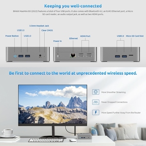 BMAX B3ミニPC Win11 16GB <span class=keywords><strong>DDR3</strong></span> <span class=keywords><strong>RAM</strong></span> 512GB ROM Intel Jasper Lake N5095サポートHD-MI RJ45 TFカードDropshipping EU - Product Image 6