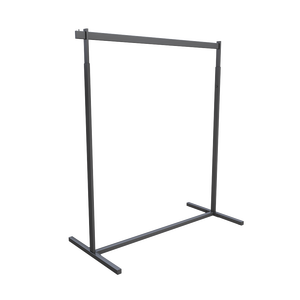 Nhà Sản Xuất Nhà Máy Thể Thao Quần Áo Cửa Hàng Kim Loại Chrome Sàn Màu Đen Đứng Quần Áo Cửa Hàng Hiển Thị Giá Cho Cửa Hàng - Product Image 3