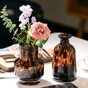 Vase en verre de style moderne et luxueux, pot de fleurs hydroponique en verre pour table, décoration vintage - Product Image 3