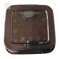 Boîtes à lunch jetables en plastique noir moulé par injection, compatibles micro-ondes, pour salades et aliments pour animaux de compagnie, idéales pour les plats à emporter américains