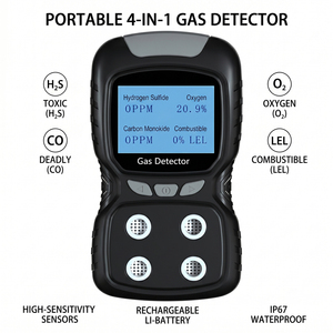 เครื่องตรวจจับก๊าซรั่วแบบพกพา Tanda สำหรับ H2S CO SO2 ความแม่นยำสูง - Product Image 1