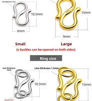 XD p103 S999 collier en argent fermoir main chaîne connexion fermoir faisant accessoire et résultats