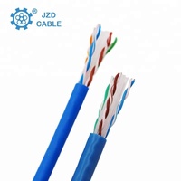 Produsen grosir Cat6 kabel Lan Utp Cat6 kabel luar ruangan Pvc Hdpe Cat 6 kabel Ethernet Utp kualitas tinggi jaringan Cca Lan 305m