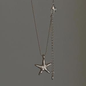 Collier pour femme en argent pur S925, sensation fraîche, bleu clair de lune, bleu de mer, avec diamant précieux, design de niche, pendentif de luxe léger - Product Image 5