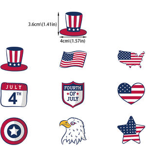 Decoraciones modernas <span class=keywords><strong>para</strong></span> fiestas del Día DE LA Independencia, estrellas y pegatinas de banderas nacionales <span class=keywords><strong>para</strong></span> fiestas y accesorios navideños - Product Image 2