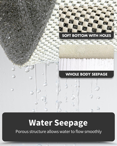 מותאם אישית בגודל רך ללא החלקה ג 'קוזי מחצלת פטאלט חינם ייבוש מהיר pvc loofah pvc מחצלות חדר אמבטיה - Product Image 4