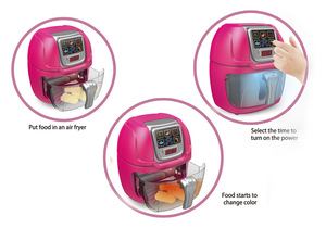 Maison magique Tirelire électrique Tirelire pour enfants Tirelire en plastique amusante en forme de friteuse à air Tirelire ATM - Product Image 4