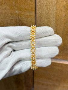 Luxury Jaipuri Gold Plated Pearl <b>Bracelet</b> Handmade handsetted Indian Fashion Jewelry Wholesale Supplier OEM ODM Exporter - Product Image 4