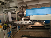 3200mm Spvc Poudre D'extrusion Lamination Double Côté Revêtement Machine Pour Pvc Bâche