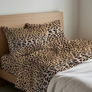 Ensemble de draps Maculato 100% coton, taille simple allemande, motif léopard - Product Image 2
