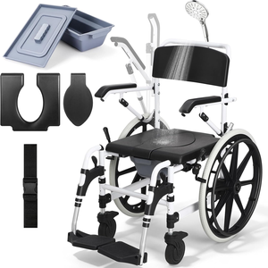 <span class=keywords><strong>Silla</strong></span> <span class=keywords><strong>de</strong></span> Baño para Personas Mayores <span class=keywords><strong>con</strong></span> <span class=keywords><strong>Ruedas</strong></span>, Material <span class=keywords><strong>de</strong></span> Aleación <span class=keywords><strong>de</strong></span> Aluminio, para <span class=keywords><strong>Inodoro</strong></span> y <span class=keywords><strong>Silla</strong></span> <span class=keywords><strong>de</strong></span> <span class=keywords><strong>Ruedas</strong></span> Móvil LQX-EUAL2405P - Product Image 6