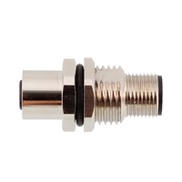 Adaptateur de type M12 I mâle à femelle adaptateur de montage sur panneau métallique connecteur de prise IP67