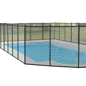 2023 Mesh Portable Dog Gate Zaun Sicherheits schutz Folding Mesh Safe Enclosure Zaun für Außen pool