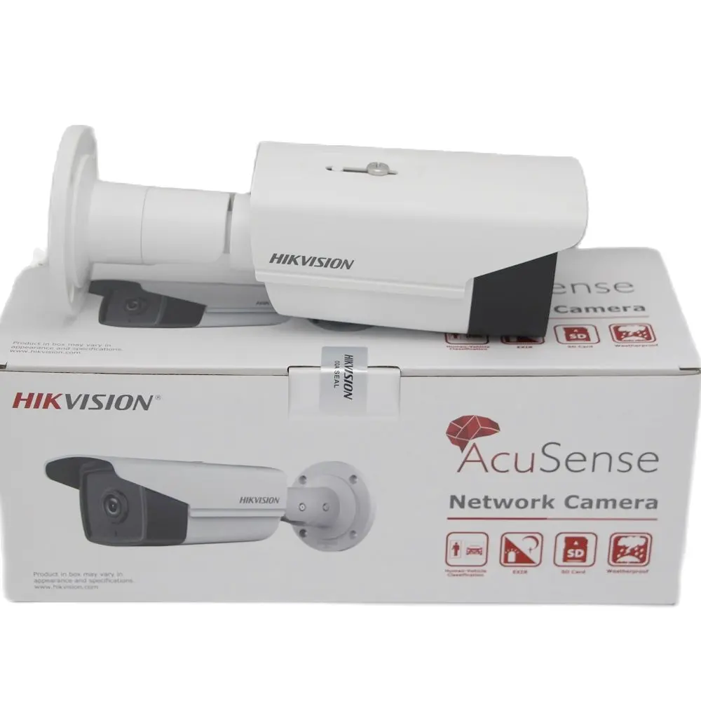 Dahua Hik Caméra IP DS-2CD1T43G0-I 4MP Original Surveillance CCTV IR 80m Fixe Bullet Réseau Étanche AcuSense CCTV Caméra