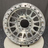 Rines Forjados FX 6x135 6x139.7 6x114.3 KM235 6061-T6 con Anillo Perlado, Aptos para Jeep Wrangler JK/JL, Ford Bronco, Land Cruiser Prado