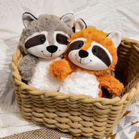 Peluches d'animaux de la forêt : raton laveur, renard, paresseux – Poupées en peluche pour machines à griffes – Vente en gros