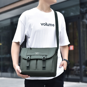 Sacs messagers vintage pour hommes, sac bandoulière Oxford, sac à bandoulière portable, imperméable, avec bandoulière, toutes saisons - Product Image 4