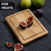 Gepolijste acaciahouten snijplank, multifunctioneel voor keuken, geschikt voor het snijden van groenten, fruit, kaas, brood, vlees, en als serveerschaal.