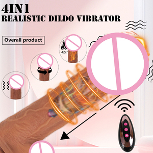 False Penis Healing Adult Women Silicone G Spot <b>Vibrator</b> Anal Thrusting Stimulator Soft Waterproof IPX5 460g Heating Sex Toy - Product Image 2