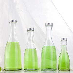 Bouteilles <span class=keywords><strong>de</strong></span> boisson en verre transparent givré <span class=keywords><strong>de</strong></span> 100 ml, 250 ml, 375 ml, 500 ml avec bouchon en liège pour l'emballage du vin <span class=keywords><strong>de</strong></span> prune - Product Image 3