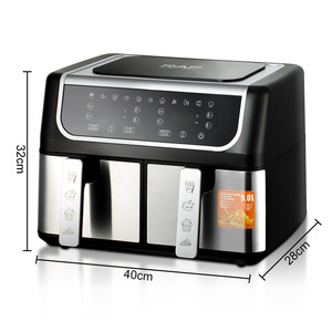Freidora de Aire de Doble Cámara Estándar Europeo con Gran Capacidad de 12L, Doble Recipiente, Doble Cesta y Pantalla Táctil Inteligente - Product Image 4