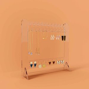 Acrylic đồ trang sức bông tai vòng cổ Mini Hanger Rack Organizer Vòng đeo tay chủ lưu trữ Headband hiển thị - Product Image 6