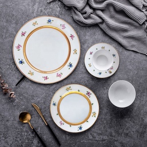 Vajilla clásica europea de alta temperatura tasses DXC Arita <span class=keywords><strong>Meissen</strong></span> Toile <span class=keywords><strong>porcelana</strong></span> anglaise plato China Argent stock caja de regalo - Product Image 6