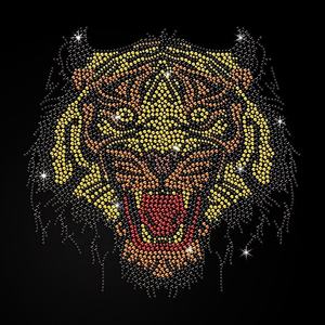 شريط نقل الأحجار الكريمة المخصص بالجملة، شريط لاصق بالحرارة لنقل الأحجار الكريمة على شكل نمر - Product Image 4