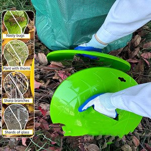 Pelles à feuilles de jardin en plastique avec logo personnalisé pour ramassage facile des feuilles, râteaux à feuilles pour jardinage - Product Image 2