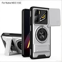 Casing Ponsel dengan Ring Holder Magnetik Kuat dan Pelindung Kamera Geser untuk Nubia Neo 2 3 5G, Anti Benturan