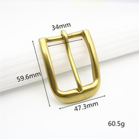 Boucle de ceinture à une broche en laiton massif personnalisée 35mm Styles variés Boucle en métal à la mode Accessoires de ceinture pour hommes et femmes