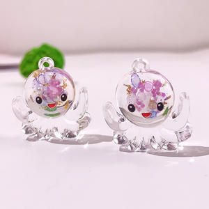 Nuevo océano que brilla en la oscuridad lindo encanto de resina para DIY llavero colgante pendientes materiales hechos a mano bolsa colgantes Accesorios - Product Image 4