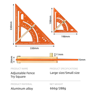 Outil de mesure et de marquage <span class=keywords><strong>d</strong></span>'<span class=keywords><strong>angle</strong></span> avec règle <span class=keywords><strong>d</strong></span>'<span class=keywords><strong>angle</strong></span> réglable de précision - Product Image 5