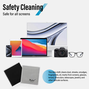 Paño de Microfibra InnoVue Opto CF-01 Negro y Gris para Lentes Ópticas, Pantallas de Teléfono y Cuidado de Lentes - Product Image 3