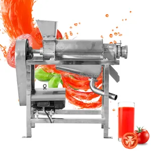 Industriële Fruitpers Afzuigmachine Worteldruivenappel Koude Schroef Pers Juicer Machine Tomatensap Knijpmachine