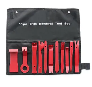 Realtek 11PCS Auto Car Repair Trim Removal Tool Set Garage Tool Fastener Remover Panel Kit With Storage Bag