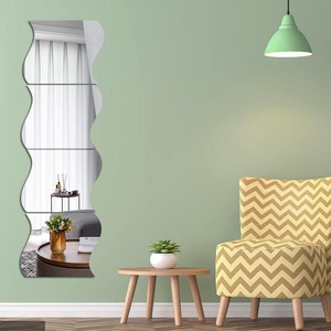Factory - Priced Wholesale <b>Mirror</b> Glass for DIY Market: Modern S - Shape Wave Wall - Mounting Glass <b>Mirrors</b> for Dining Room - Product Image 1
