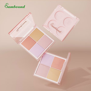 Palette de fards à paupières multicolores en plastique ABS transparent de grande taille à 4 couleurs - Product Image 3