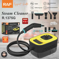 Pulitore a Vapore RAF R.1375 11 in 1, 1500W, 1250ml, 4 Bar, Set di Accessori per Sterilizzazione Fisica e Pulizia Senza Residui