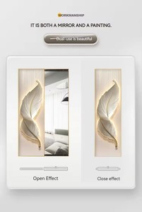 Dipinti da <span class=keywords><strong>Parete</strong></span> Moderni in Stile Art Deco a Tutta Altezza, Design Minimalista <span class=keywords><strong>con</strong></span> Specchi Nascosti, <span class=keywords><strong>Quadri</strong></span> Decorativi <span class=keywords><strong>con</strong></span> Specchi Integrati - Product Image 6