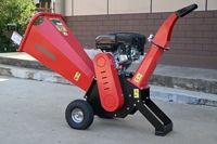 Broyeur et trancheur de bois professionnel pour jardin et industrie, avec moteur à essence, diamètre de coupe de 1 à 15 cm, efficacité de 800 kg/h