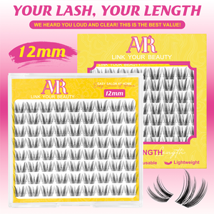 Extensiones de Pestañas en Casa Sin Nudos de Larga Duración 0.03mm Banda Ultrafina Manga Natural Pestañas en Racimo Ligeras - Product Image 1