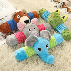 Newest <b>Frog</b> Pig Elephant Shape Plush Dog Chew Toy Durable Kinghon Brand 30cm Custom Logo with Wholesale Price - Product Image 1