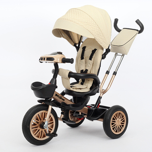 Manufacture OEM ODM 3-Wheel Plastic Steel Frame EVA Wheels Adjustable <b>Ride</b>-<b>on</b> Kids Tricycle <b>for</b> <b>1</b>-6 <b>Years</b> <b>Old</b> - Product Image 1